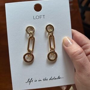 Loft gold earrings